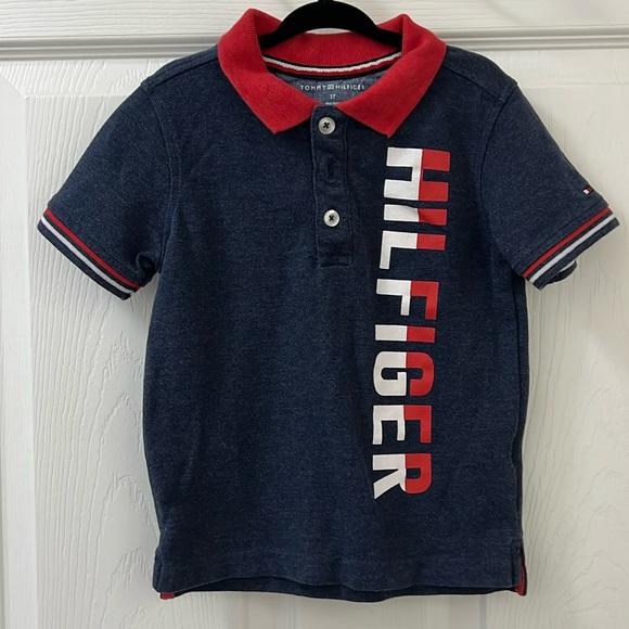 Tommy Hilfiger Tee Shirt with Collar - Picture 1 of 4